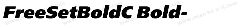FreeSetBoldC Bold字体转换